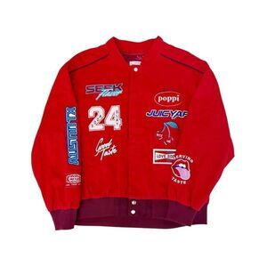RARE POPPI ‘Fully Charged’ Racing Jacket in Red